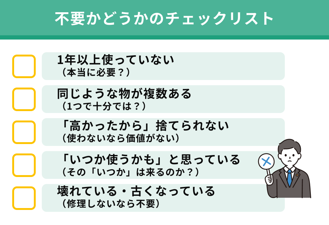捨てられない物を整理する